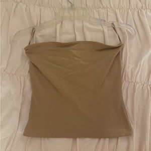 Aritzia Camel Strapless Tube Camisole